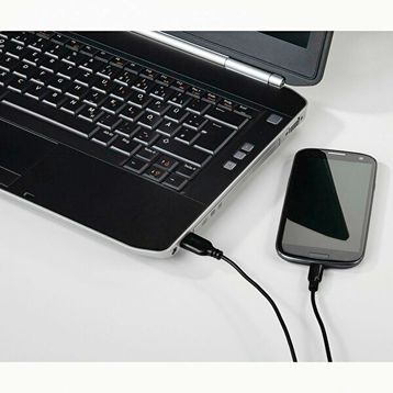 Hama HM.135784 Siyah 0.75 m USB-C Flexi Kablo