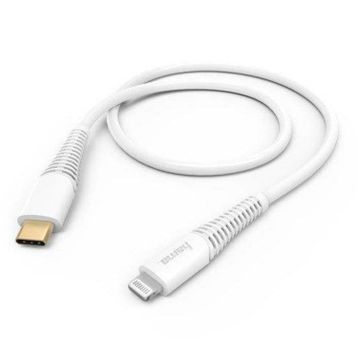 Hama USB-C Lightning 1.5 m Beyaz Hızlı Şarj Data Kablosu