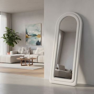 Hamdeko Doğa Dalgalı Çerçeveli 170x65 cm Oval Boy Aynası