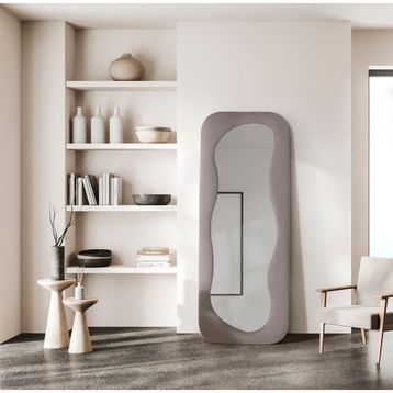 Hamdeko Pera Dalgalı Çerçeveli 170x65 cm Oval Boy Aynası