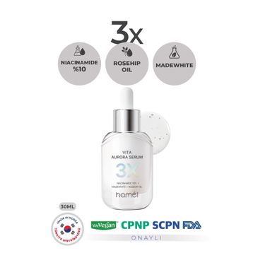 Hamel 3X Vita Aurora Serum %10 Niacinamide 30 ml Koyu Leke Karşıtı Cilt Tonu Eşitleyici Serum