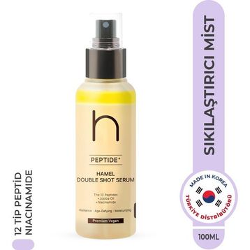 Hamel Double Shot Serum 12 Tip Peptid Premium Vegan 100 ml Sıkılaştırıcı Güçlendirici Mist Serum