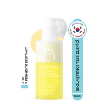 Hamel Jojoba Seed Oil Double Shot Foam Cleanser 200 ml Çift Fazlı Temizleyici