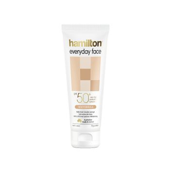 Hamilton Everyday Face SPF50+ 75 gr Hassas ve Yağlanmaya Eğilimli Ciltler İçin Günlük Yüz Güneş Koruyucu Krem