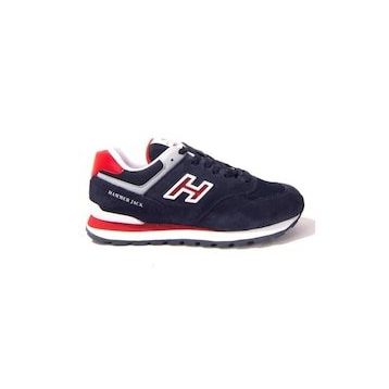 Hammer Jack 102 19253-G Beyaz Puruty-Lacivert-Kırmızı Kadın Spor Ayakkabı