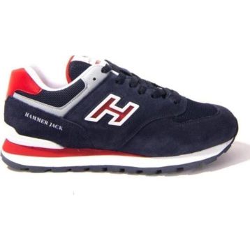 Hammer Jack 102 19253-G Beyaz Puruty-Lacivert-Kırmızı Kadın Spor Ayakkabı