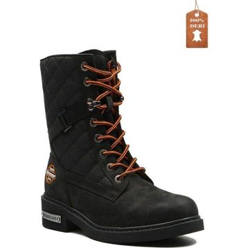 Hammer Jack 15945 Deri Postal Siyah Kadın Bot
