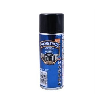 Hammerite 400 ml Boya Siyah Düz Sprey
