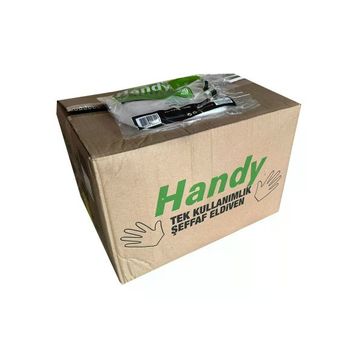 Handy Büyük Boy 100 Adet HDPE İş Temizlik Tek Kullanımlık Şeffaf Eldiven (3 adet)