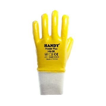 Handy HN-08 Sarı NO:9 Power Plus Nitril İş Eldiveni