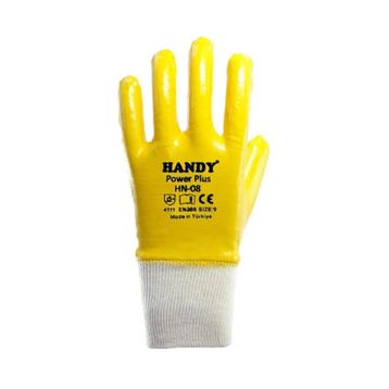 Handy HN-08 Sarı NO:9 Power Plus Nitril İş Eldiveni