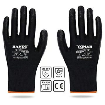 Handy HN-99 Nitril Kaplama Siyah No: 9/L Sanayi Usta Eldiveni Koruyucu Eldiven