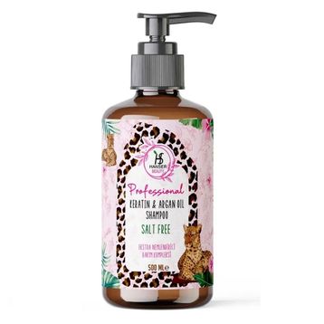 Hanser Beauty Keratin Argan Yağlı 500 ml Tuzsuz Şampuan