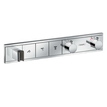 Hansgrohe 15356000 Rainselect Termostatik 3 Çıkış Krom Ankastre Banyo Bataryası