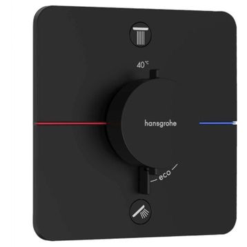 Hansgrohe 15583670 Shower Select Comfort Q Ankastre 2 Çıkış Satin Siyah Termostat