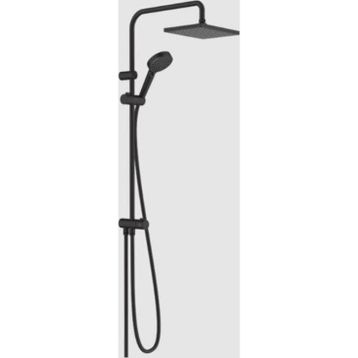 Hansgrohe 26289670 Vernis Shape 230 Reno Ecosmart Satin Siyah Duş Kolonu