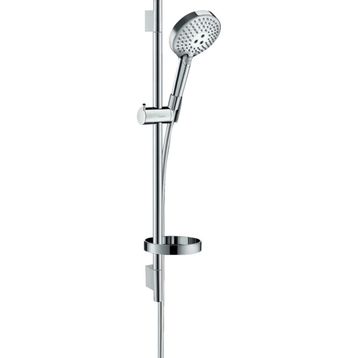 Hansgrohe 27669000 120 3 Jet Powderrain 125 cm Duş Hortumu İle Raindance Select S Duş Askı Seti