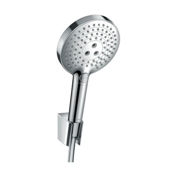 Hansgrohe 27669000 120 3 Jet Powderrain 125 cm Duş Hortumu İle Raindance Select S Duş Askı Seti