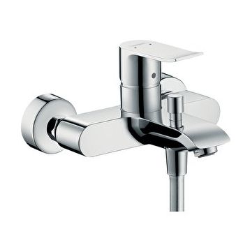 Hansgrohe 31480000 Metris Tek Kollu Aplike Krom Banyo Bataryası