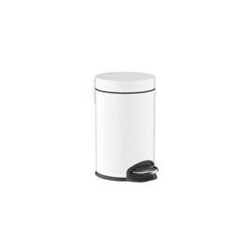Hansgrohe 41775700 Add Storis Satin Beyaz 3 lt Pedallı Çöp Kovası