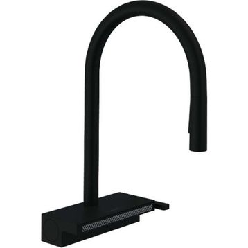 Hansgrohe 73831670 Aquno Select M81 3 Jet Spiralli Mat Siyah Eviye Bataryası
