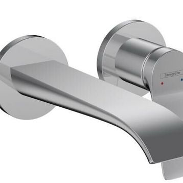 Hansgrohe 75050000 Ankastre Duvara Monte 19,2 cm gaga ile Vivenis Tek Kollu Lavabo Bataryası