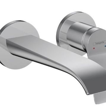 Hansgrohe 75050000 Ankastre Duvara Monte 19,2 cm gaga ile Vivenis Tek Kollu Lavabo Bataryası