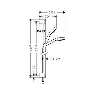 Hansgrohe Croma Select Krom Duş Seti