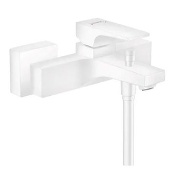 Hansgrohe Çubuk Volan Satin Beyaz Tek Kollu Aplike Banyo Bataryası