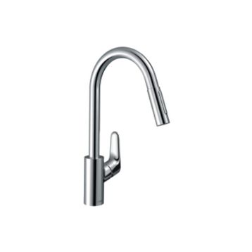Hansgrohe HG31815000 Focus M41 Tek Kollu Eviye Bataryası 240 2 Jet Çekilebilir El Duşu