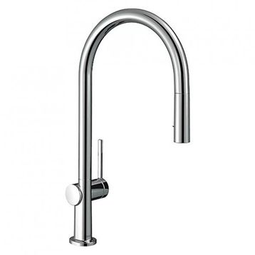 Hansgrohe HG72800000 210 Çekilebilir El Duşu 2 Jet Krom Talis M54 Tek Kollu Eviye Bataryası