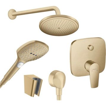 Hansgrohe Talis E Banyo Altın Ankastre Set