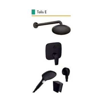 Hansgrohe Talis E Satin Siyah Ankastre Duş Seti