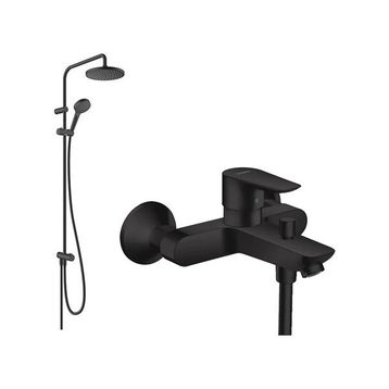 Hansgrohe Vernis Blend 200 1 Jet Reno Mat Siyah Duş Kolonu Seti