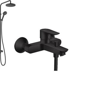 Hansgrohe Vernis Blend 200 1 Jet Reno Mat Siyah Duş Kolonu Seti
