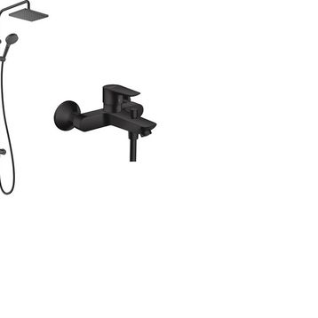 Hansgrohe Vernis Shape 230 1 Jet Reno Mat Siyah Duş Kolonu Seti