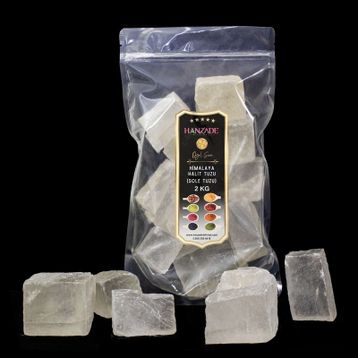 Hanzade Bitkisel 2 kg Şeffaf Berrak Halit Tuz Sole Tuzu