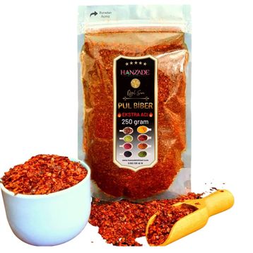 Hanzade Bitkisel Ekstra 250 gr Çok Acı Pul Biber