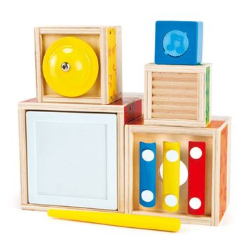 Hape +18 Ay 6 Parça Stacking Müzik Seti
