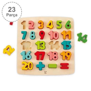 Hape 23 Parça Chunky Puzzle Matematik Yapbozu