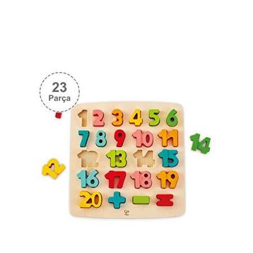 Hape 23 Parça Chunky Puzzle Matematik Yapbozu