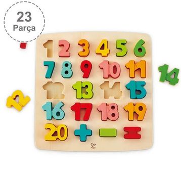 Hape 23 Parça Chunky Puzzle Matematik Yapbozu