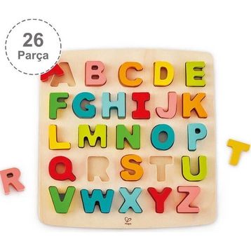 Hape 26 Parça Chunky Puzzle Alfabe Yapbozu