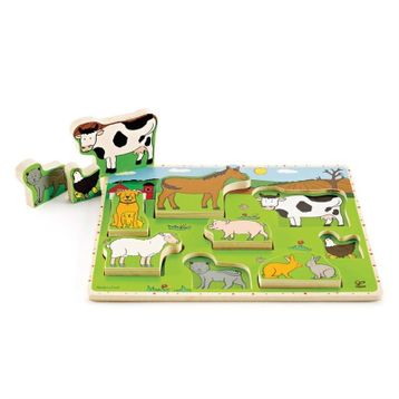 Hape E1450 Çiftlik Hayvanları Puzzle
