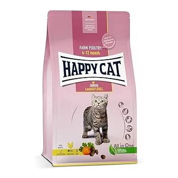 Happy Cat 10 kg Junior Geflügel Tavuklu Somonlu Yavru Kuru Kedi Maması