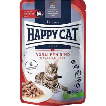 Happy Cat 85 gr Sığır Etli Tahılsız Yetişkin Kedi Konservesi