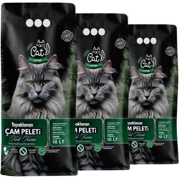 Happy Cat Litter 30 lt Topaklanan Çam Peleti Kedi Kumu