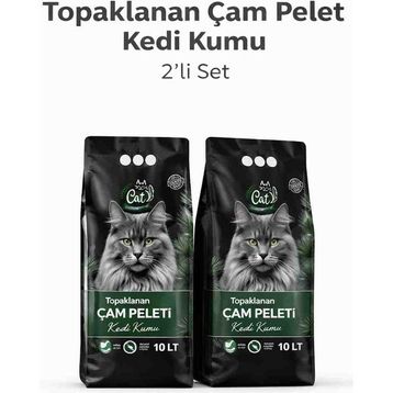 Happy Cat Litter Topaklanan Çam Peleti 2x10 lt Kedi Kumu