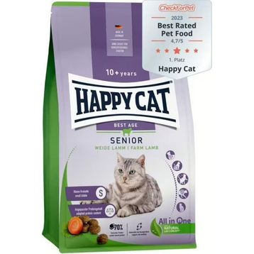 Happy Cat Senior Kuzu Etli 10 Yaş ve Üzeri Yaşlı 4 kg Kedi Maması