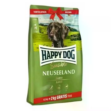 Happy Dog 12,5+2 kg Neuseeland Orta Irk Kuzu Etli Yetişkin Kuru Köpek Maması